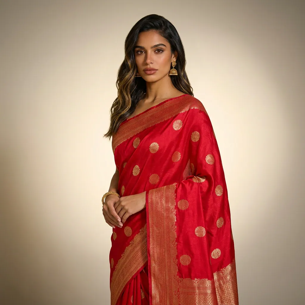 AI on-model saree shot 4